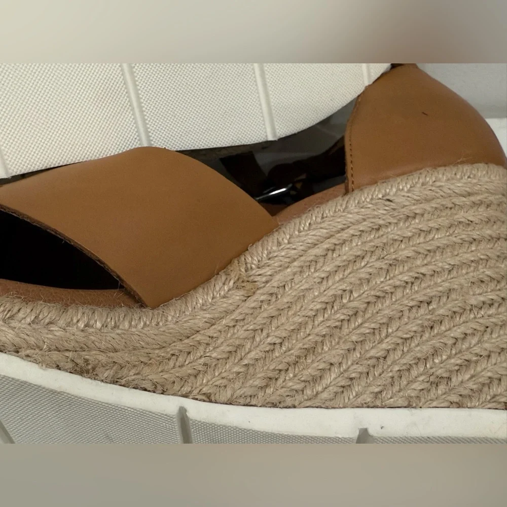 Treasure & bond Poppy Espadrille Wedge Sandal in tan size 7 and 12.